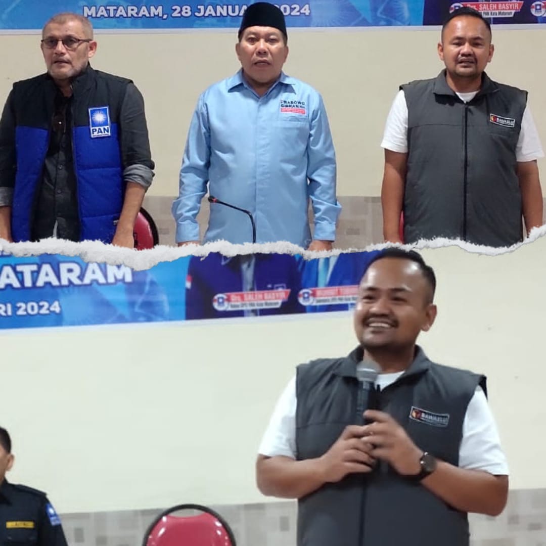 Bawaslu Kota Mataram Isi Materi Pelatihan Saksi Parpol PAN Mataram.