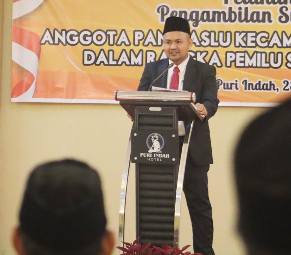 Awasi Pembentukan Badan Adhoc PPK, Bawaslu Kota Mataram Beri Imbauan ke KPU Kota Mataram.