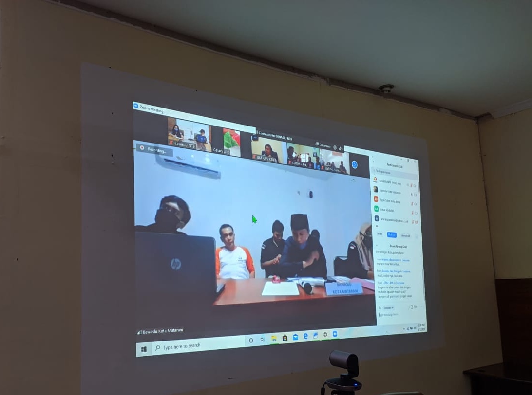 Laksanakan Rapat Online, Bawaslu Bahas Data Covid-19 Juga Persiapan SKPP