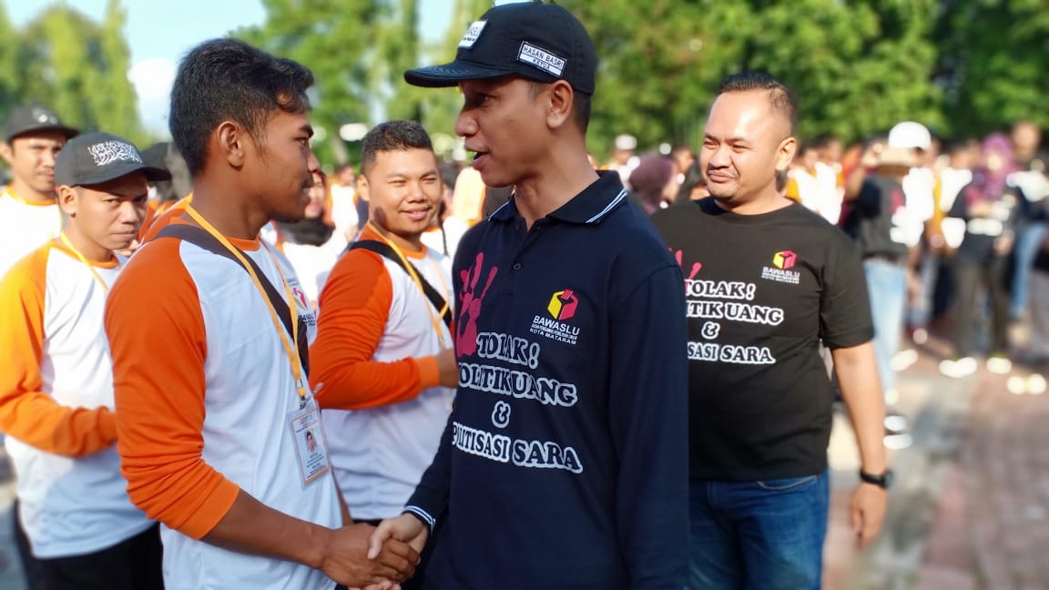 Gelar Apel dan Patroli Pengawasan, Bawaslu Kota Mataram ; Junjung Tinggi Demokrasi Kita
