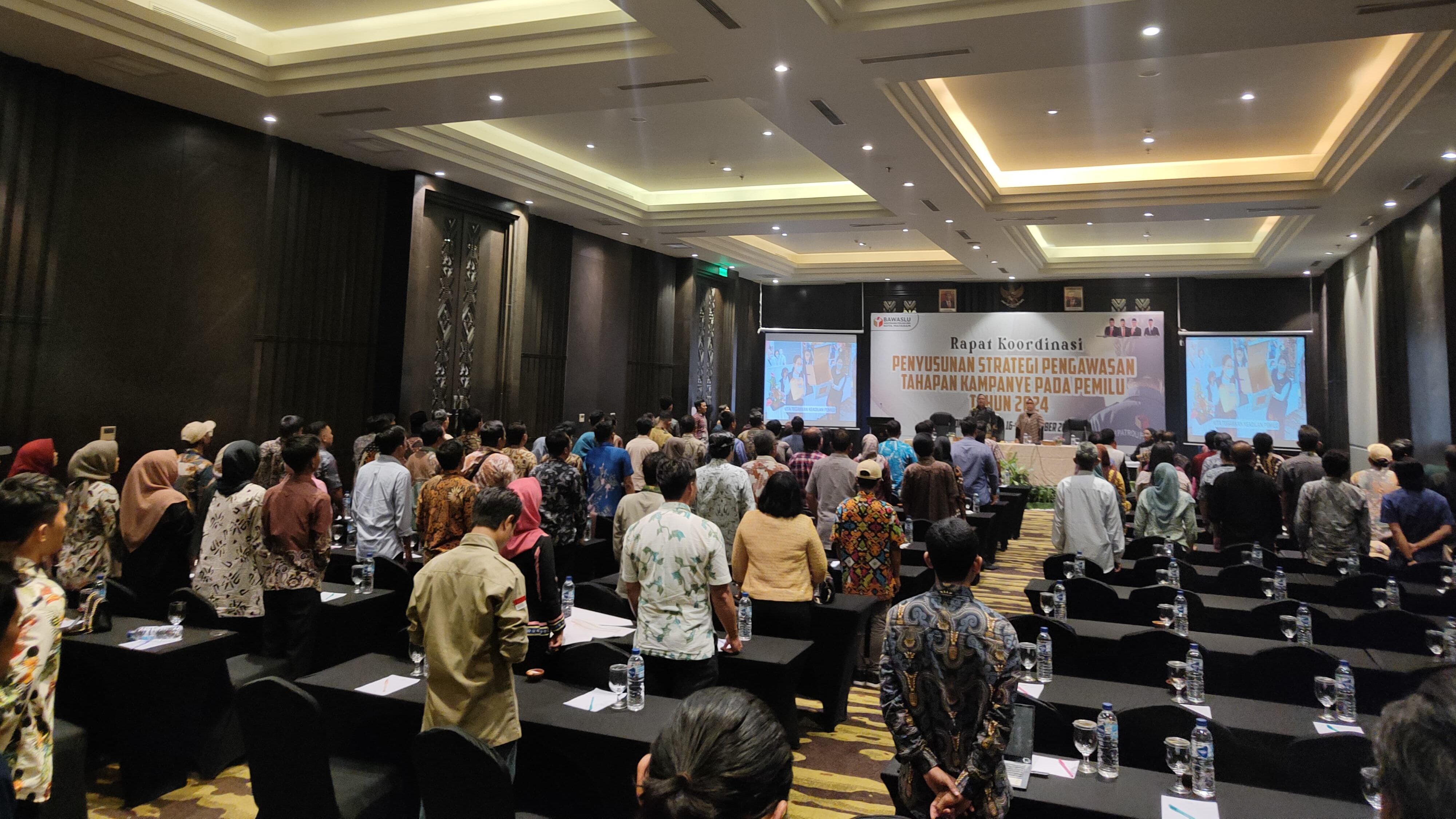 Bawaslu Kota Mataram Susun Strategi Pengawasan Masa Kampanye.