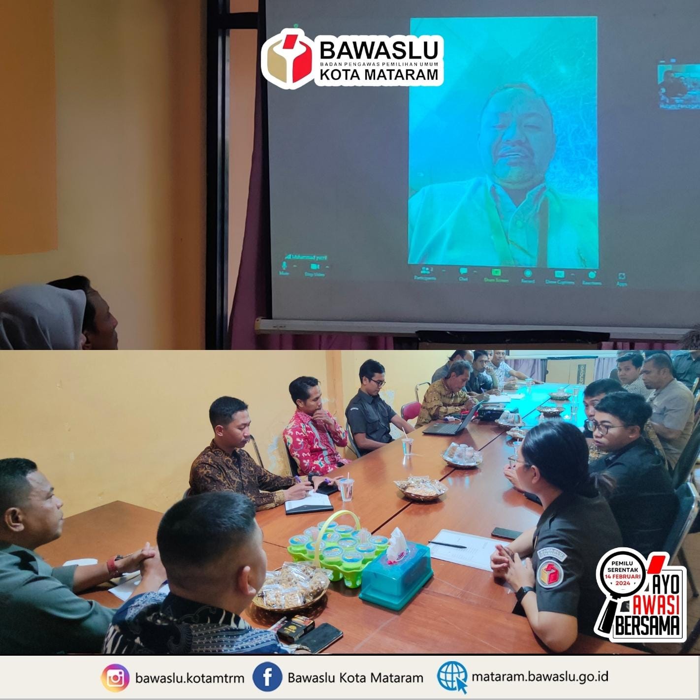 Kumpulkan Panwascam, Bawaslu Komat Laksanakan Sosialisasi dan Implementasi Teknis Pengawasan Terhadap PKPU 15 Tahun 2023.