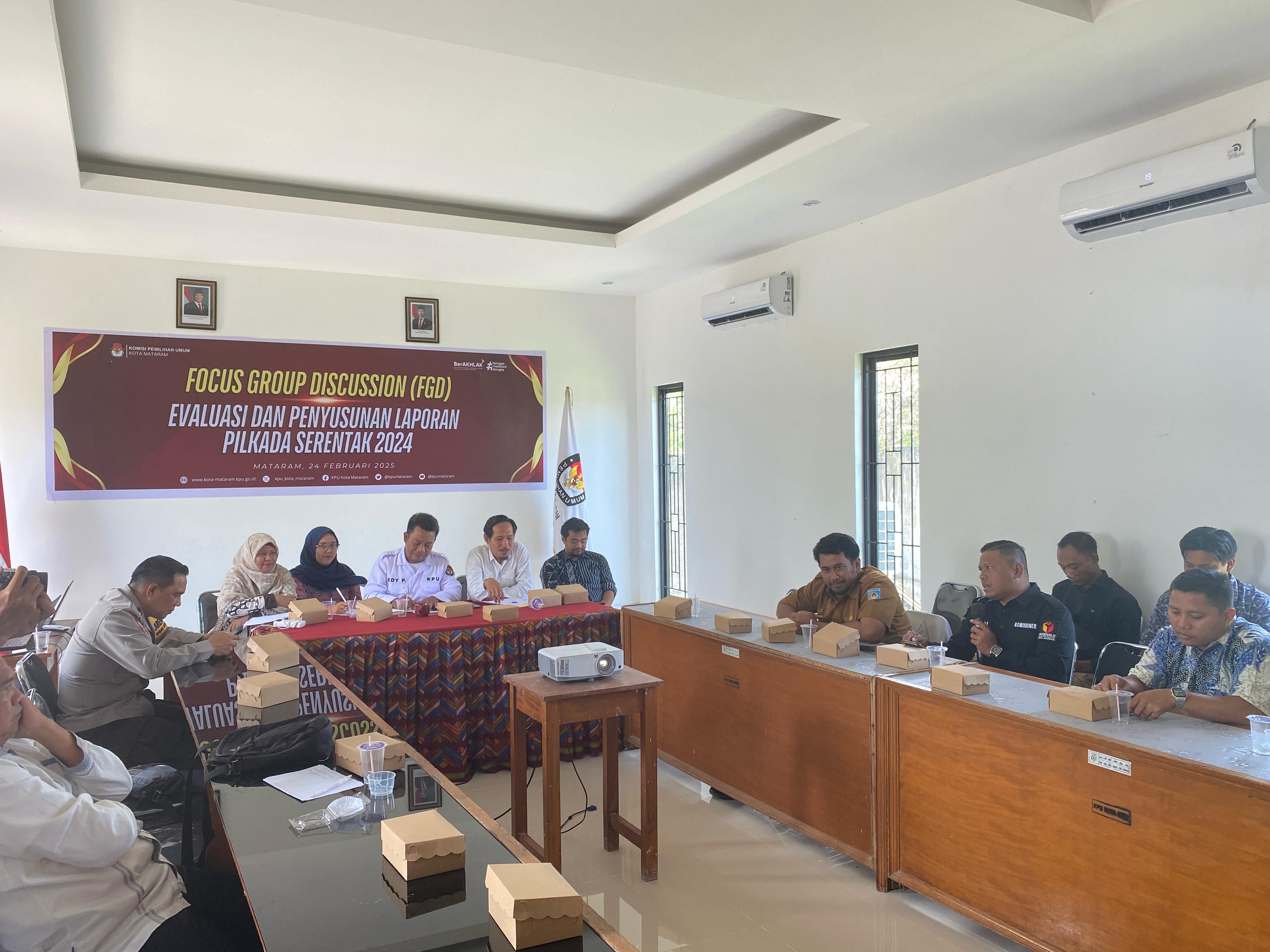 Rapat FGD KPU Kota Mataram