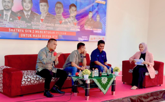 Saat Dialog Mata Lokal Memilih dari Campus to Campus, Bawaslu Komat Ajak Mahasiswa Laporkan Pelanggaran Pemilu.