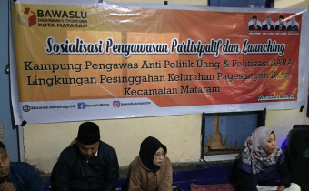 Kader Pengawasan Partisipatif Kota Mataram, Adakan Sosialisasi & Launching Kampung Pengawasan, Kaling Pesinggahan Beri Dukungan.