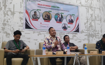 Ketua Bawaslu Kota Mataram, Ajak HMI UIN Mataram Awasi Pemilu 2024.