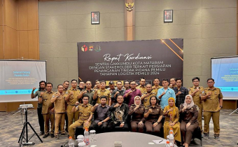 Rakor dengan Stakeholder, Sentra Gakkumdu Kota Mataram Harap Lurah Bisa Ikut Awasi Distribusi Logistik.