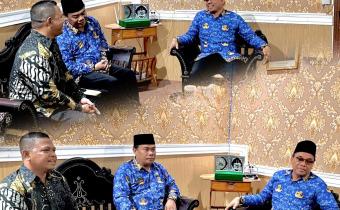 Bawaslu Kota Mataram Jalin Silaturrahim dengan Kemenag Kota Mataram, Bahas Pengawasan Partisipatif di Tempat Ibadah.