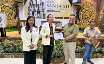 Isi Dialog Publik Kepemiluan, Ketua Bawaslu Kota Mataram Ajak KMHDI Awasi Kampanye Pemilu 2024.