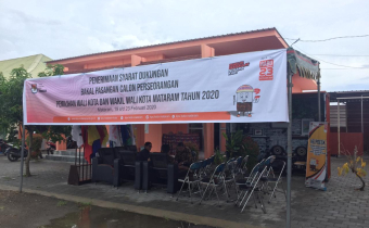 Bawaslu Kota Mataram Awasi Penyerahan Berkas Bapaslon Perseorang, Hari Pertama Masih Kosong