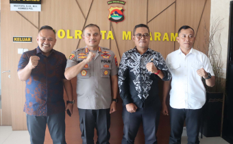 666 Polisi Lingkungan di Bentuk Kapolresta Mataram, Bawaslu Komat Optimis Pemilu 2024 Berjalan Aman.